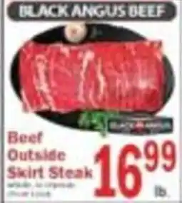 Food Bazaar Black Angus beef outside skirt steak offer