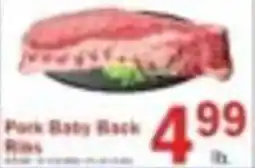 Food Bazaar Pork Baby Back Ribs offer