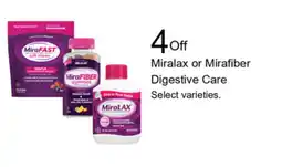 Walgreens Miralax or Mirafiber Digestive Care offer