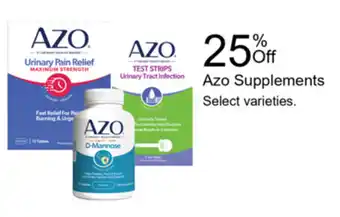 Walgreens Azo Supplements offer