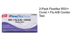 Walgreens Flowflex Plus Rsv + Flu A/B + Covid Home Test offer