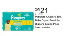 Walgreens Pampers swaddlers offer