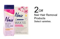 Walgreens Nair Hair Removal Products offer