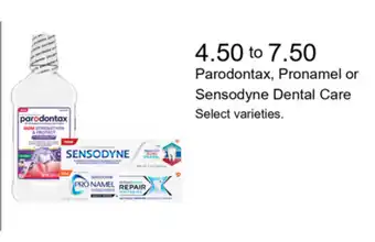 Walgreens Parodontax, Pronamel or Sensodyne Dental Care offer
