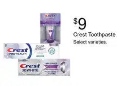 Walgreens Crest toothpaste offer