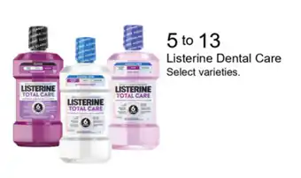 Walgreens Listerine Dental Care offer