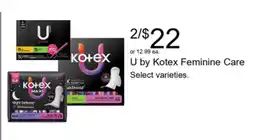 Walgreens U by Kotex Feminine Care offer
