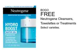 Walgreens Neutrogena cleansers, towelettes or treatments offer
