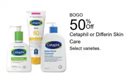Walgreens Cetaphil or Differin Skin Care offer