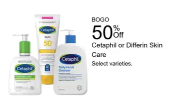 Walgreens Cetaphil or Differin Skin Care offer
