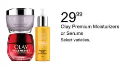 Walgreens Olay premium moisturizers or serums offer