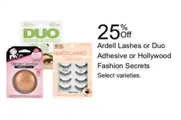 Walgreens Ardell Lashes or Duo Adhesive or Hollywood Fashion Secrets offer