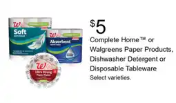 Walgreens Walgreens Paper Products offer