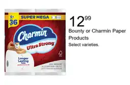 Walgreens Bounty or Charmin Paper Products offer