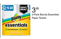 Walgreens Bounty essentials paper towels offer