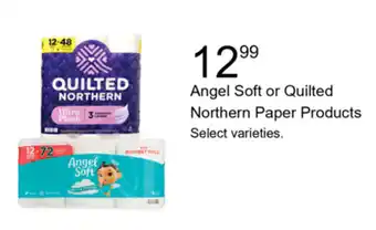 Walgreens Angel Soft or Quilted Northern Paper Products offer