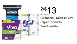 Walgreens Cottonelle, Scott or Viva Paper Products offer