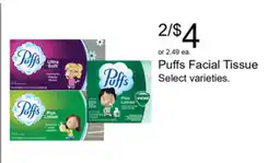 Walgreens Puffs Facial Tissue offer
