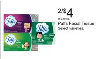 Walgreens Puffs Facial Tissue offer