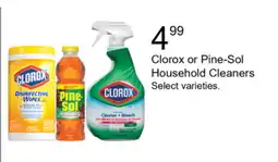 Walgreens Clorox or Pine-Sol Household Cleaners offer