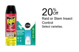Walgreens Raid or Stem Insect Control offer