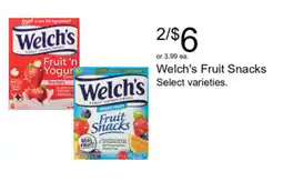 Walgreens Welch's Fruit Snacks offer
