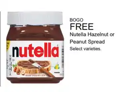 Walgreens Nutella Hazelnut or Peanut Spread offer