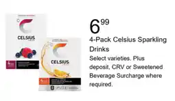 Walgreens Celsius Sparkling Drinks offer