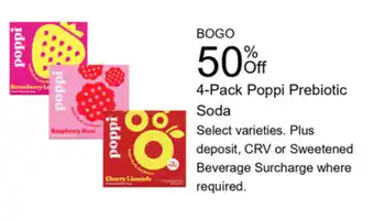 Walgreens Poppi Prebiotic Soda offer