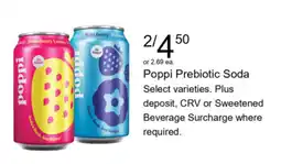 Walgreens Poppi Prebiotic Soda offer