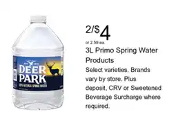 Walgreens Deer Park Primo Spring Water offer