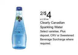 Walgreens Clearly Canadian Sparkling Water offer