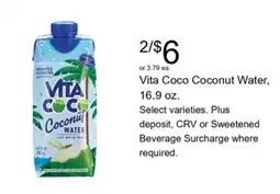 Walgreens Vita Coco Coconut Water offer