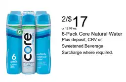Walgreens Core natural water offer