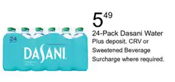 Walgreens Dasani water offer