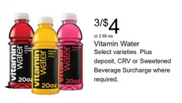 Walgreens Vitamin Water offer