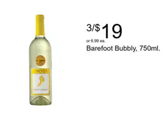 Walgreens Barefoot Bubbly offer