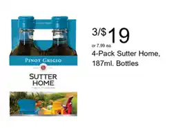 Walgreens Sutter Home Pinot Grigio offer