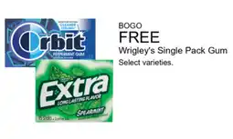 Walgreens Wrigley's Single Pack Gum offer
