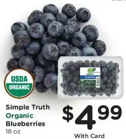 Ralphs Simple Truth Organic Blueberries offer