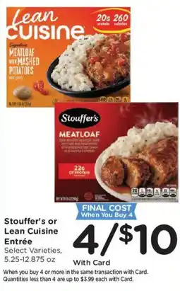 Ralphs Stouffer's or Lean Cuisine Entrée offer