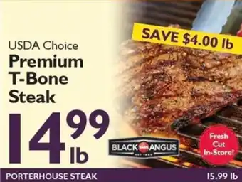 Festival Foods Black Angus Premium T-Bone Steak offer