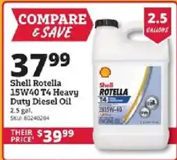 Rural King Shell Rotella 15W40 T4 Heavy Duty Diesel Oil offer