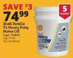 Rural King Shell Rotella T4 Heavy Duty Motor Oil offer