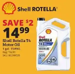 Rural King Shell Rotella T4 Motor Oil offer