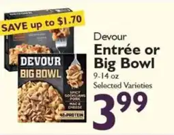 Festival Foods Devour entrée or big bowl offer