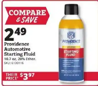 Rural King Providence Automotive Starting Fluid offer