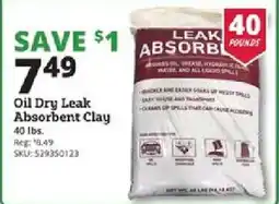 Rural King Leak Absorb Oil Dry Leak Absorbent Clay offer