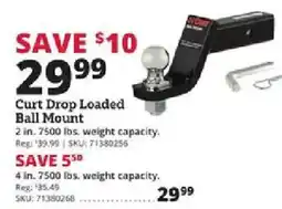 Rural King Curt Drop Loaded Ball Mount offer