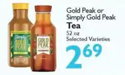 Festival Foods Gold Peak or Simply Gold Peak Tea offer